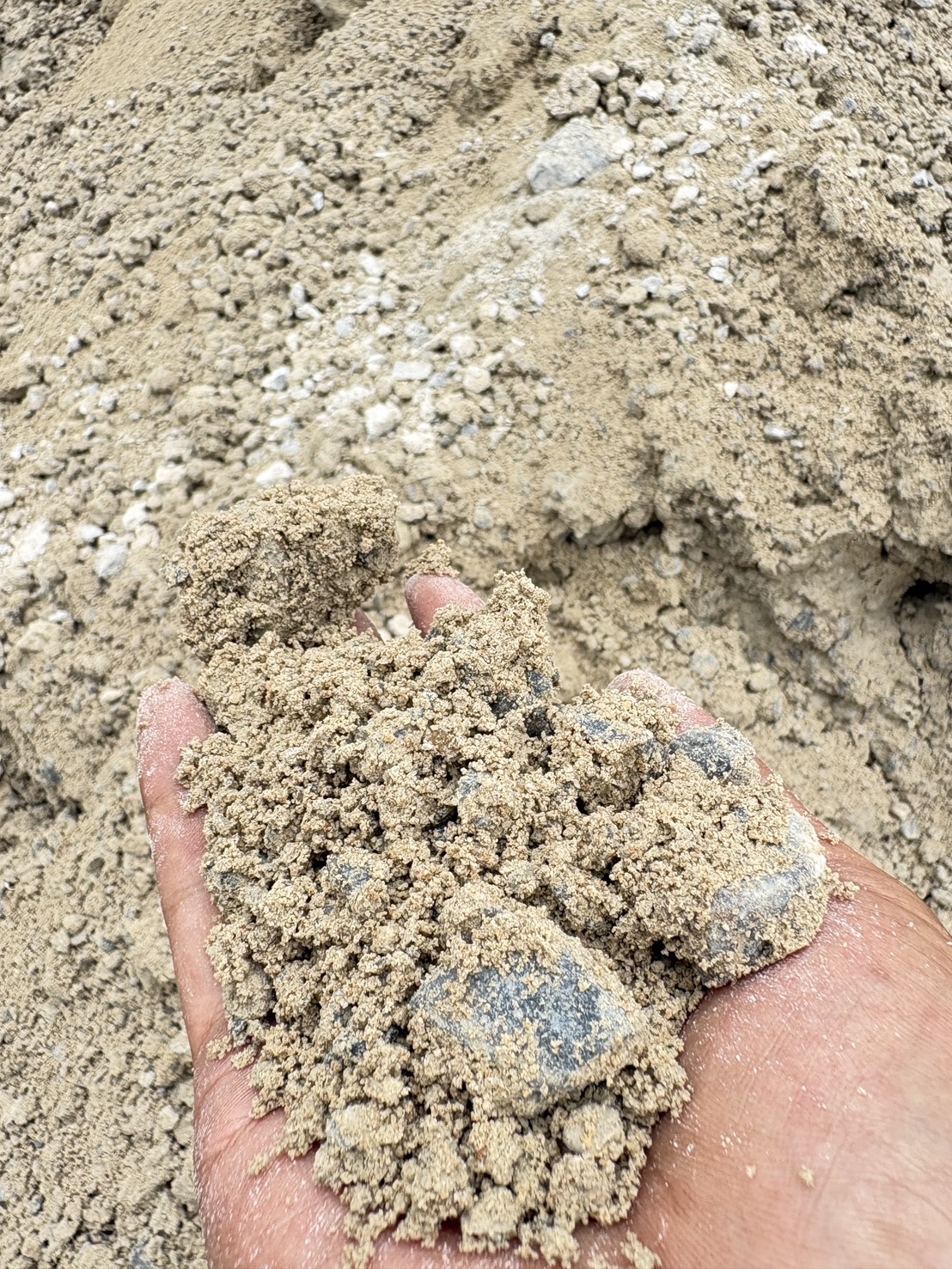 Recycled Concrete Aggregate มุมใกล้เนื้อวัสดุจากลาน ภาพที่ 5